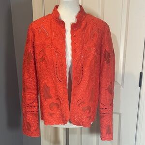 Sutton Studio Women's Linen Jacket size Medium